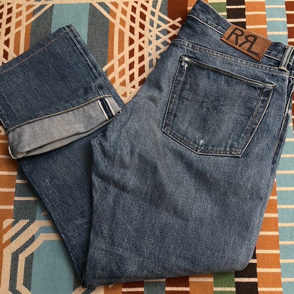 🇺🇸 Ralph Lauren Double RL Slim Fit Selvedge Denim